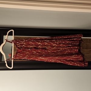 Altered state size large red and gold dress